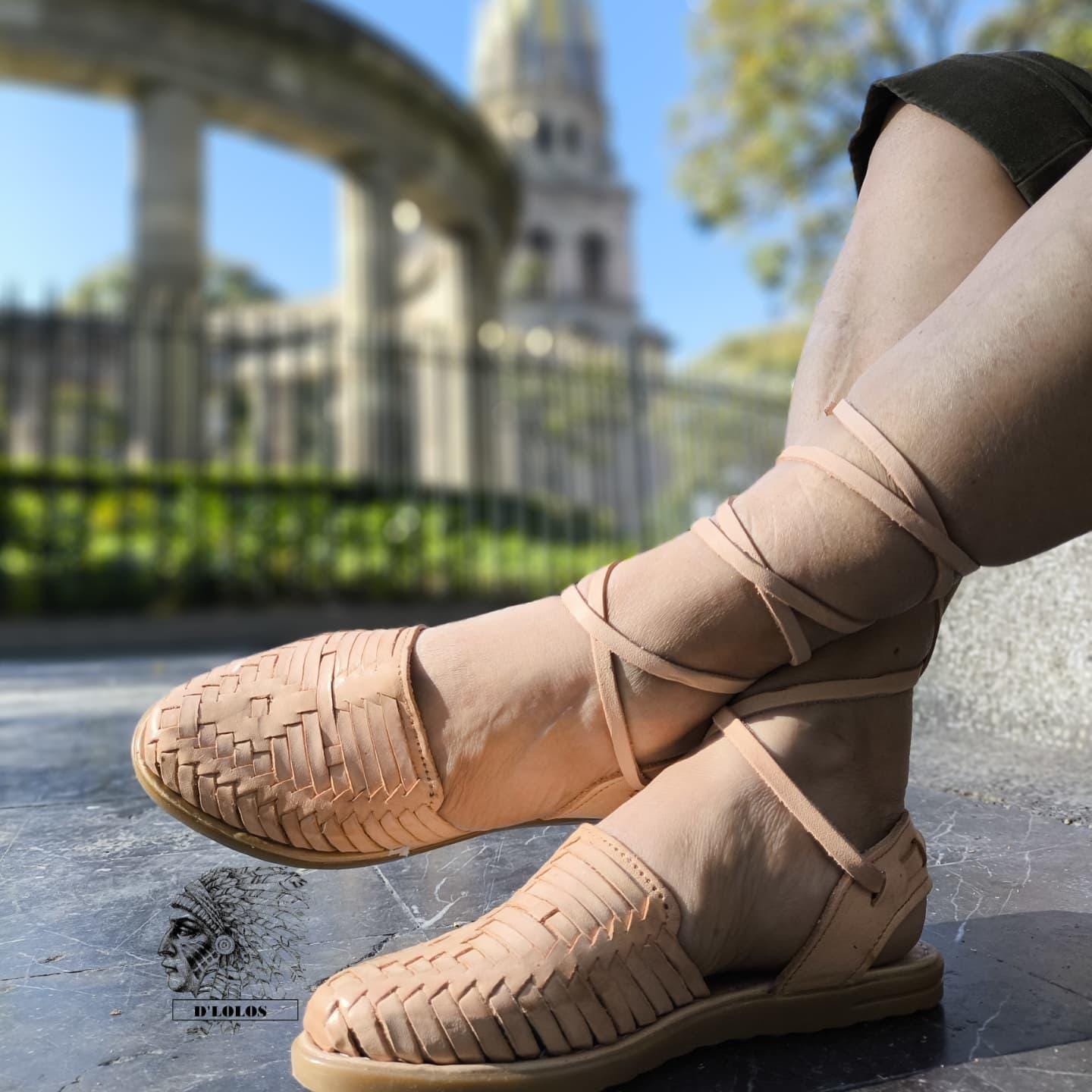 Artisan huaraches for women with straps – Handmade in Mexico, cool and comfortable, in colors, honey, or white