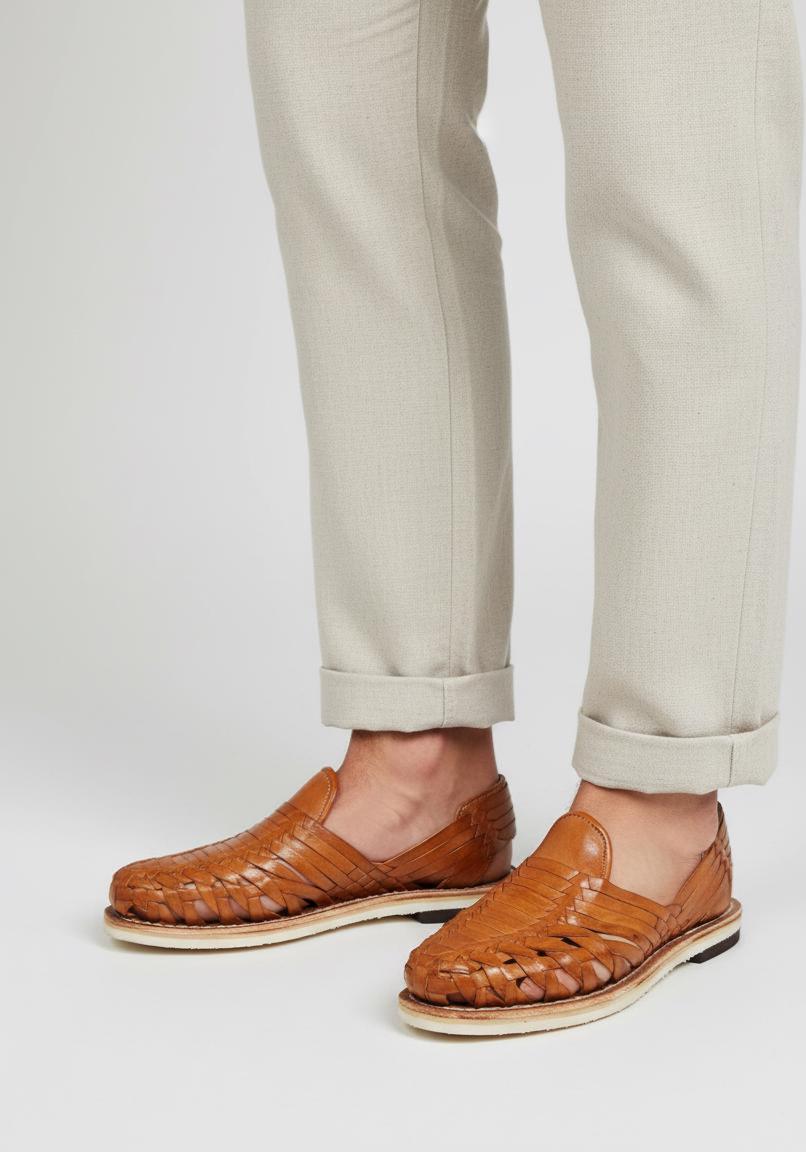 Mexican Huaraches for men, huaraches color marrón para hombre, sandalias estilo esqueleto