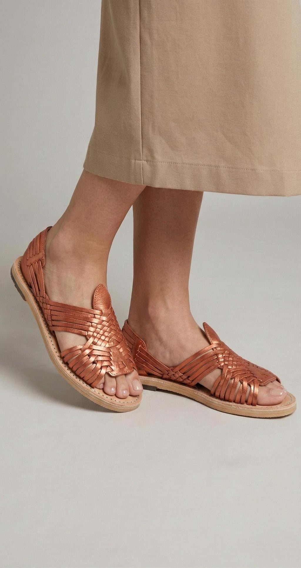 Colorful Artisan Metallic Huaraches for Women - Handmade Mexican Sandals in US Sizes 5-10