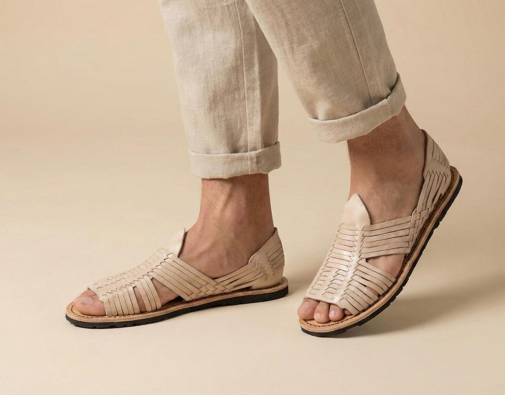 Men's huarache sandal. Leather sandal for men