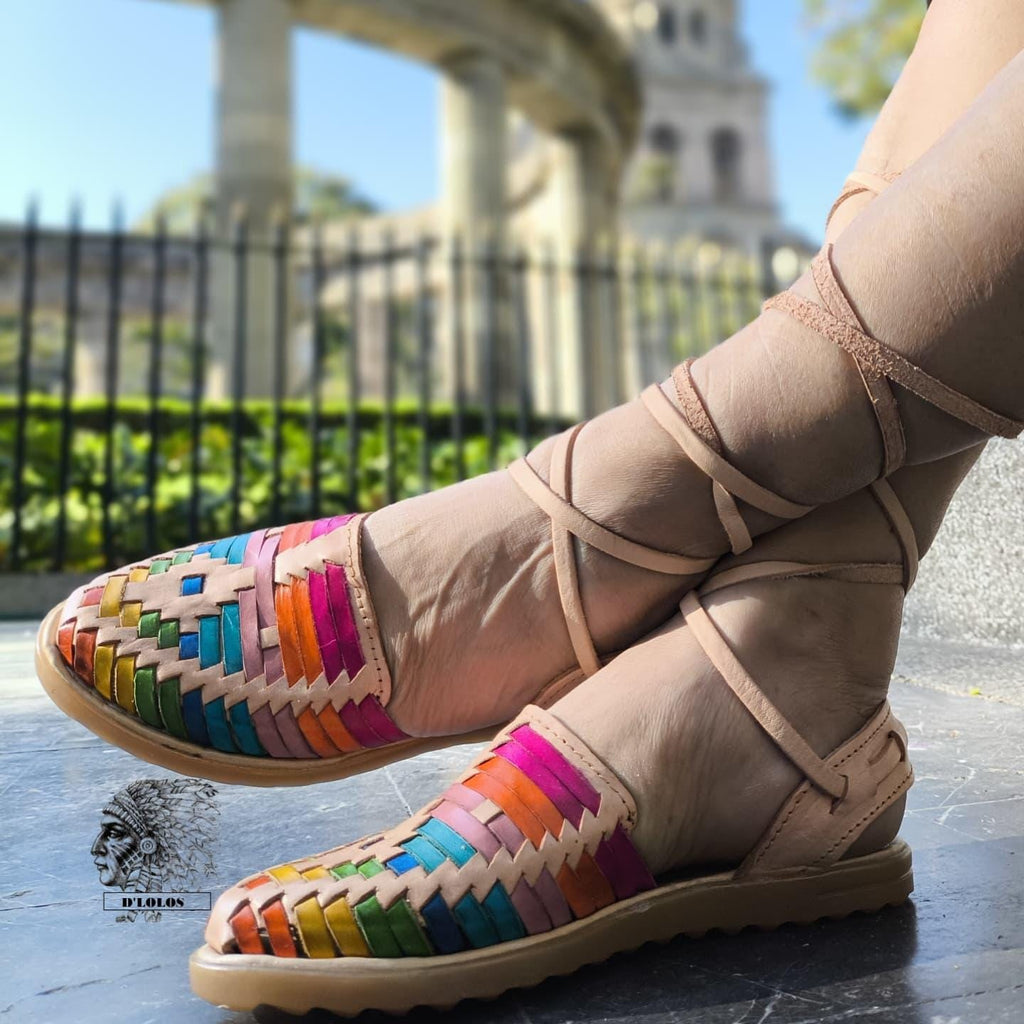Artisan huaraches for women with straps – Handmade in Mexico, cool and comfortable, in colors, honey, or white