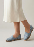 Exclusive Mexican Huaraches for Women in Light Grey, Closed Toe - Authentic, Fresh and Comfortable - Shipped Directly from Mexico