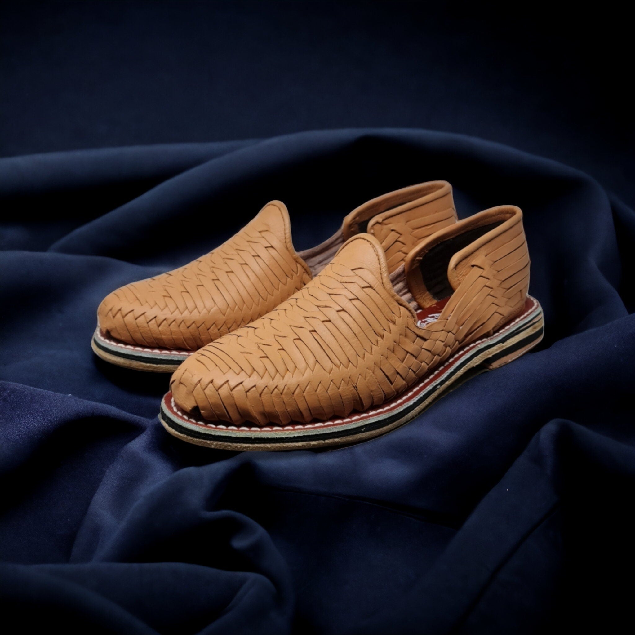 Men's Mexican Huaraches in Vachetta with Leather Sole | Shipped from Mexico