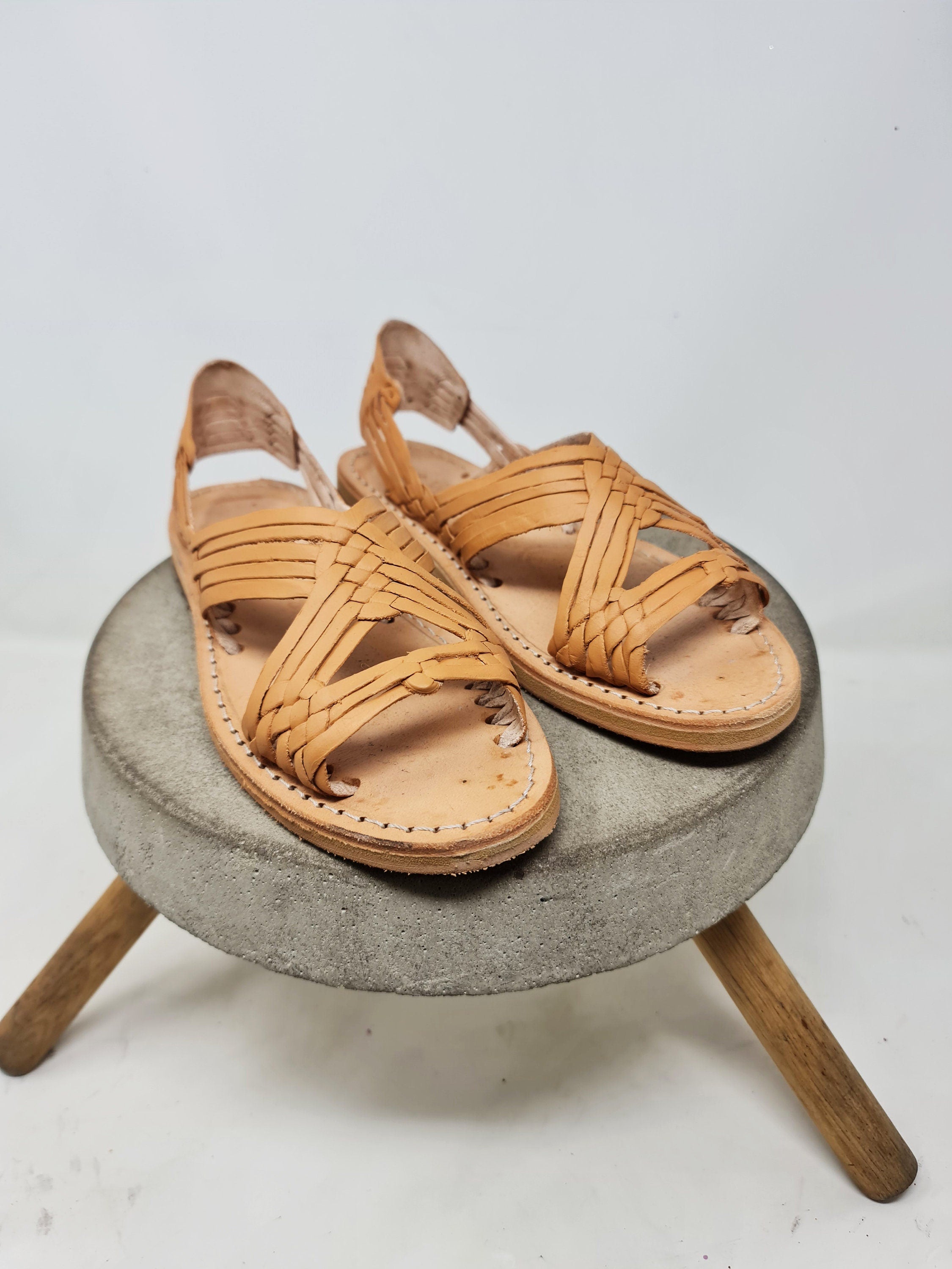 Handmade Leather Sandals - Hand-Woven Huarache Style, Comfortable and Stylish Summer Shoes for Women