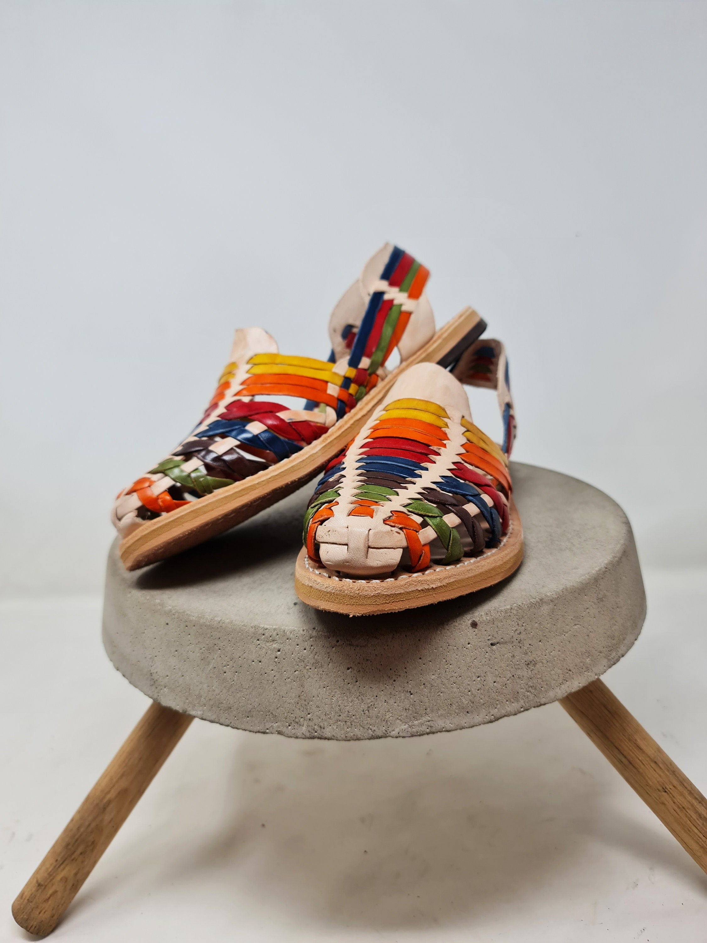 Colorful Mexican Huaraches for Women with Ventilated Design | Shipped from Mexico