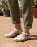 Women's closed-toe huaraches, handmade shoes made in Mexico