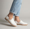 Men's White Huaraches - Rawhide Sole | Sizes 5-13 US | Comfortable, Cool, and Versatile | Handmade Footwear
