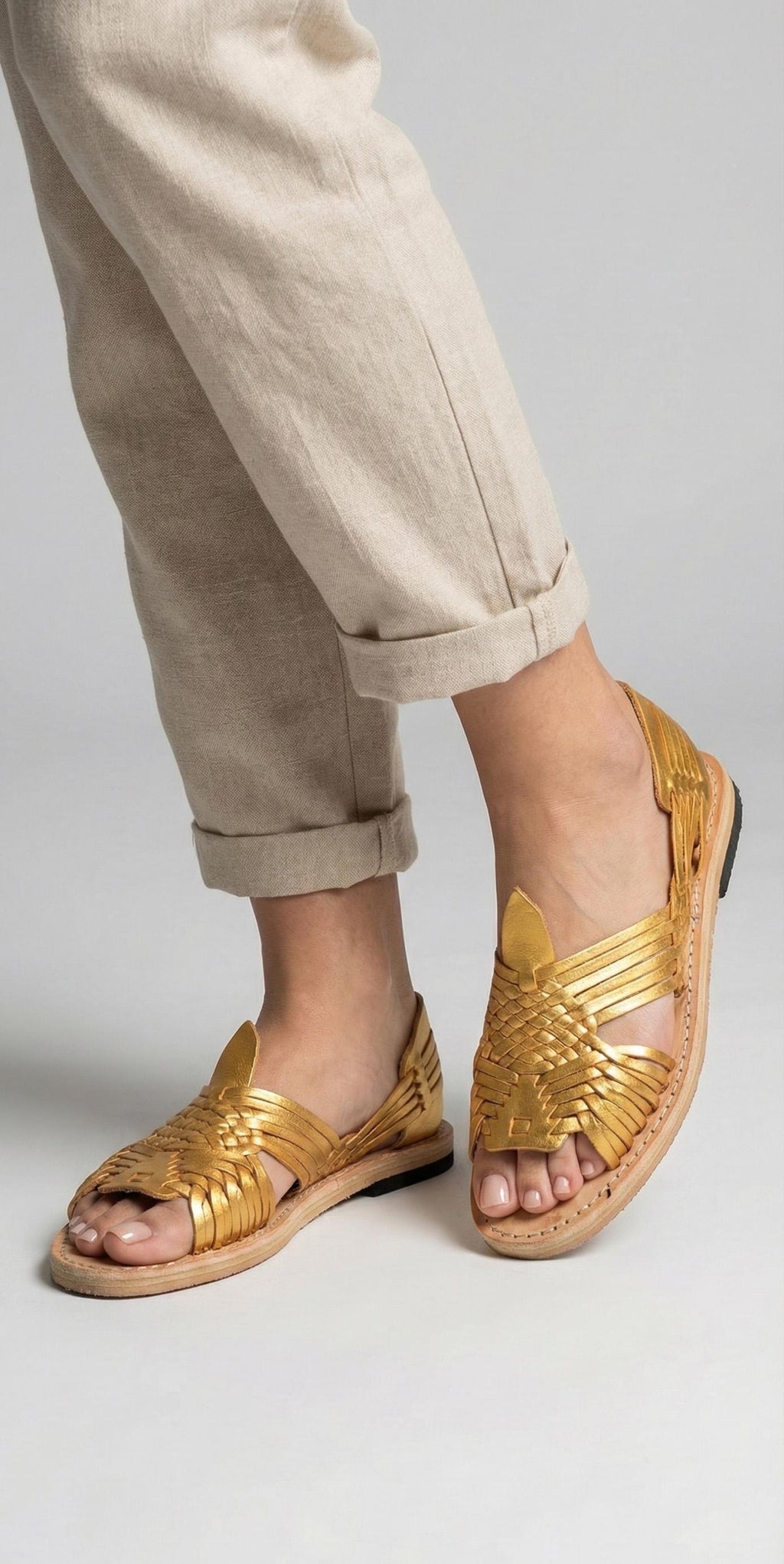 Colorful Artisan Metallic Huaraches for Women - Handmade Mexican Sandals in US Sizes 5-10