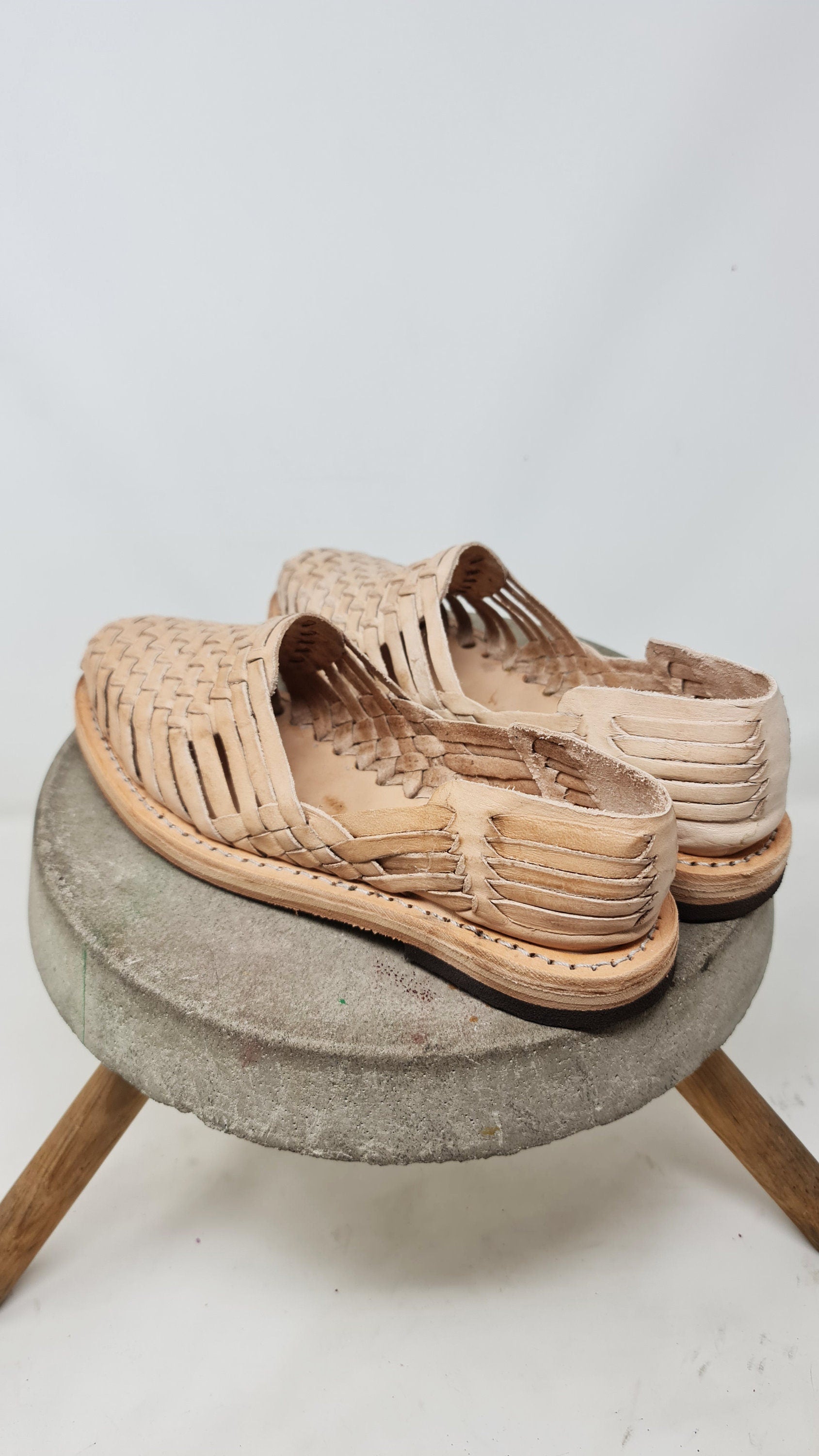 Mexican natural-colored huaraches for women, fresh handmade shoes