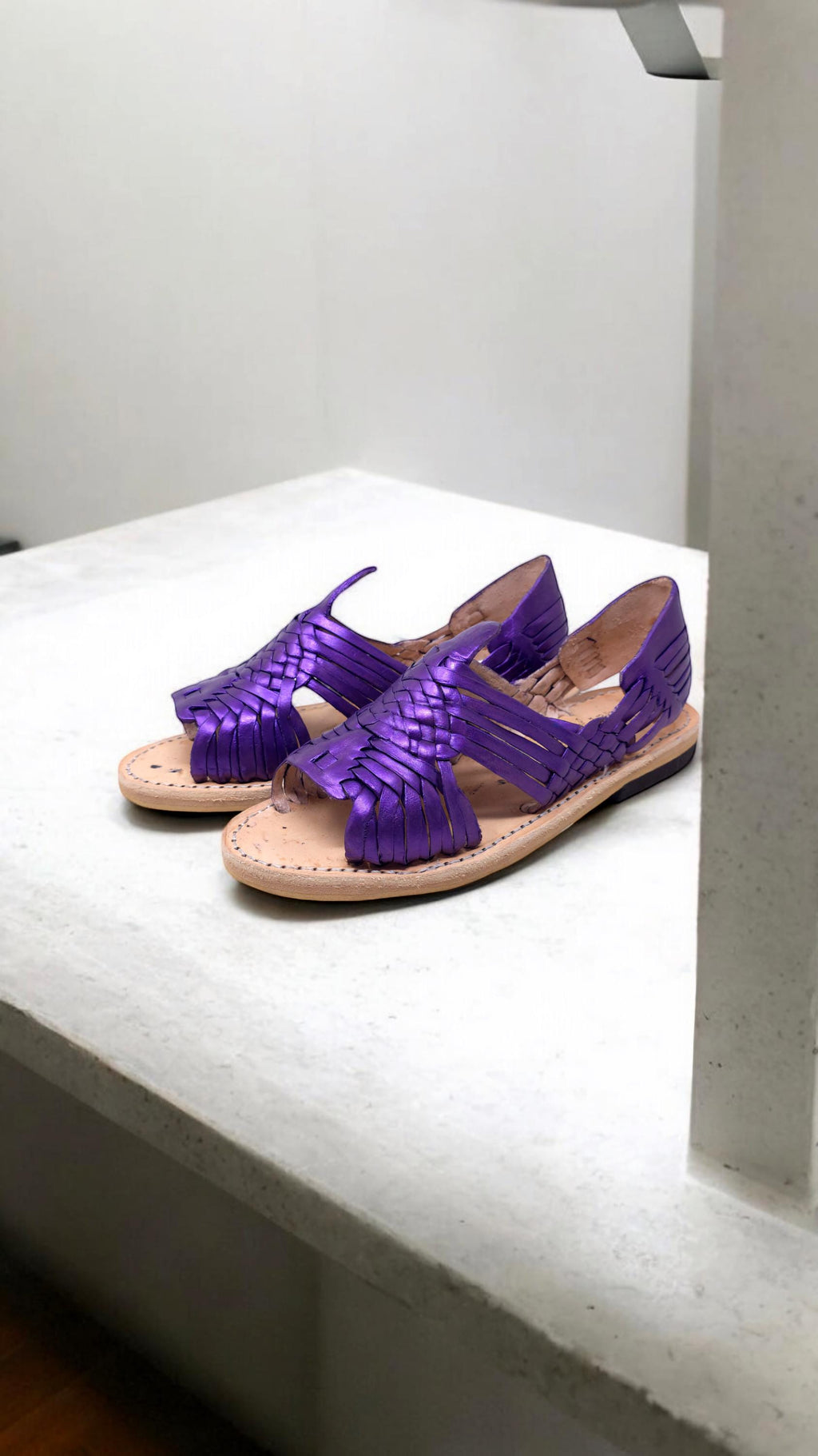 Colorful Artisan Metallic Huaraches for Women - Handmade Mexican Sandals in US Sizes 5-10