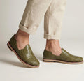 Men's Huaraches in Military Green - Comfort and Style with Every Step