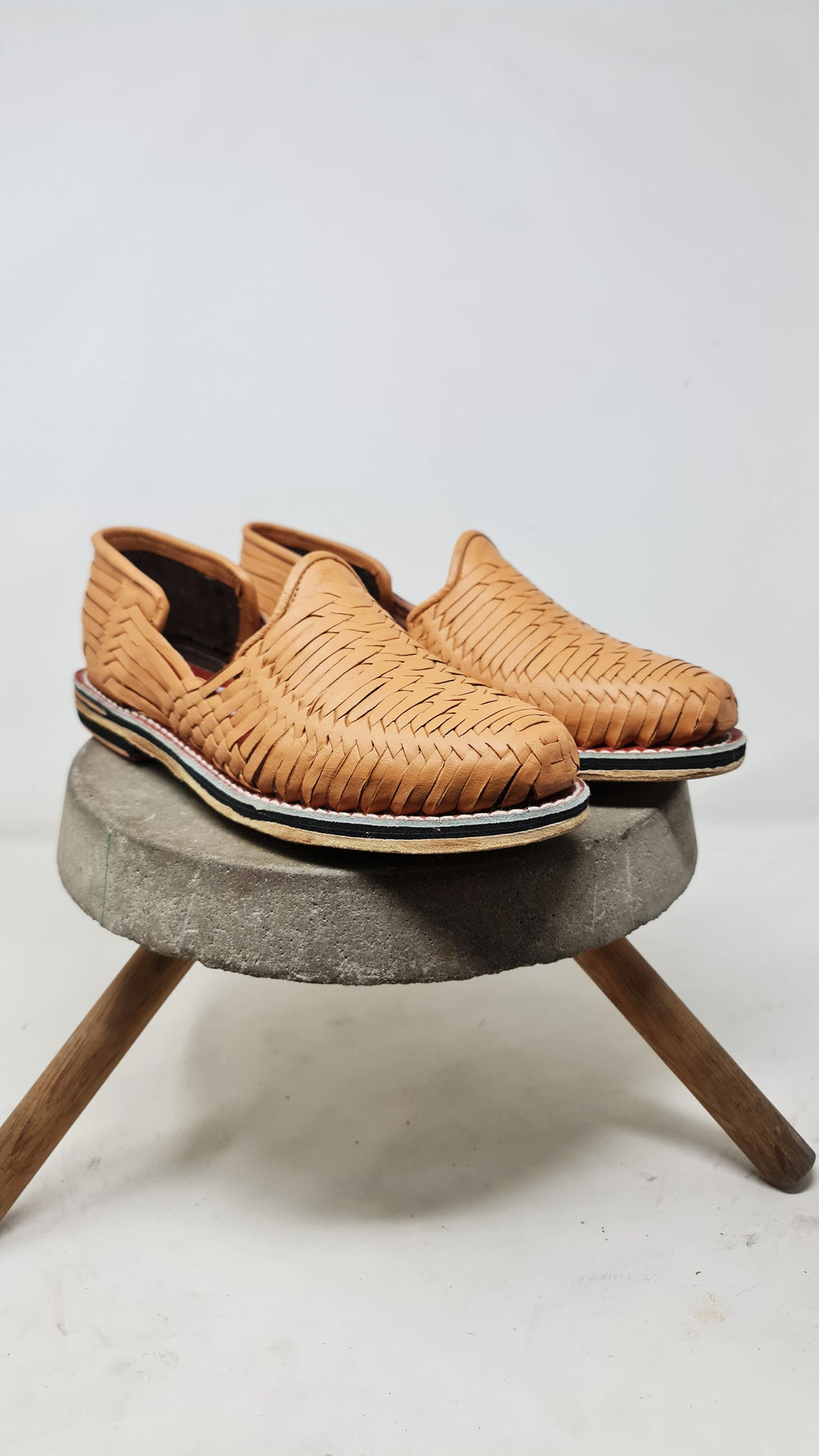 Men's Mexican Huaraches in Vachetta with Leather Sole | Shipped from Mexico