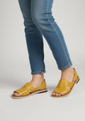 Huaraches para mujer en color amarillo mostaza - Estilo y confort para tus pies