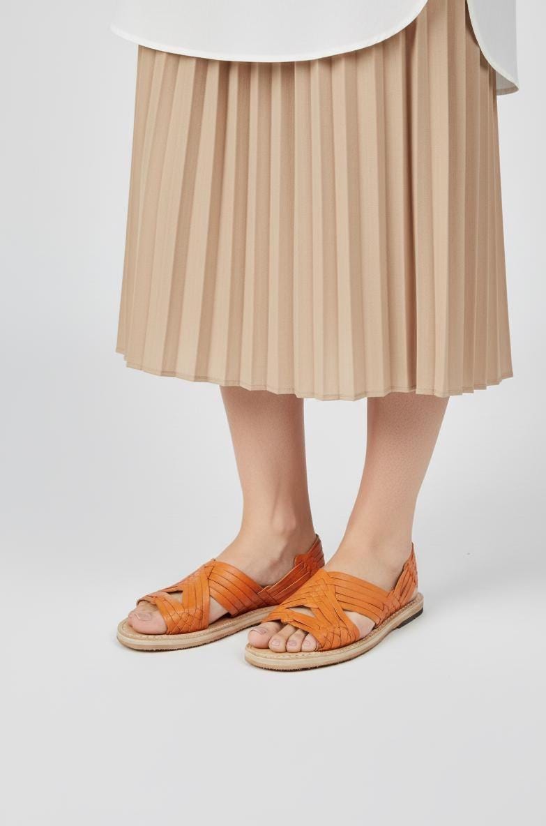 Women's Buttercup Open-Toe Huaraches | Freshness and Vibrant Style | Ships Directly from Mexico