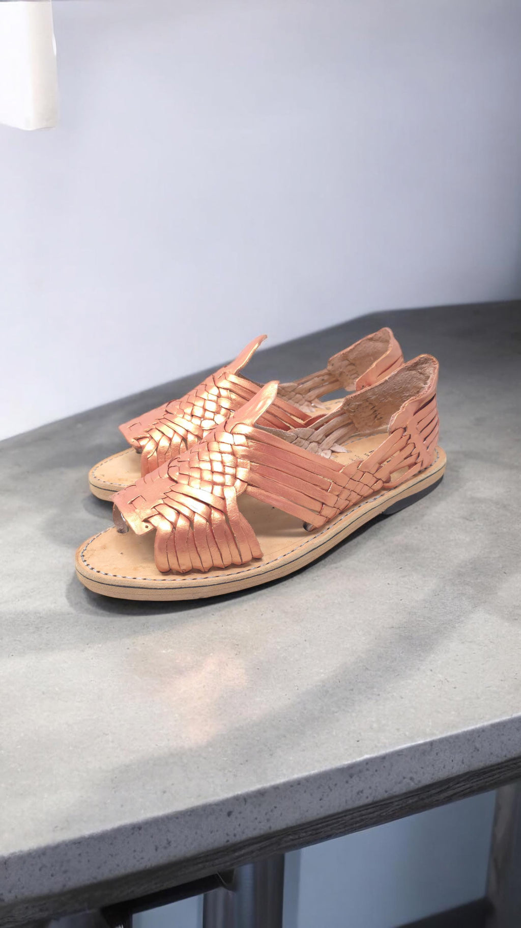 Colorful Artisan Metallic Huaraches for Women - Handmade Mexican Sandals in US Sizes 5-10