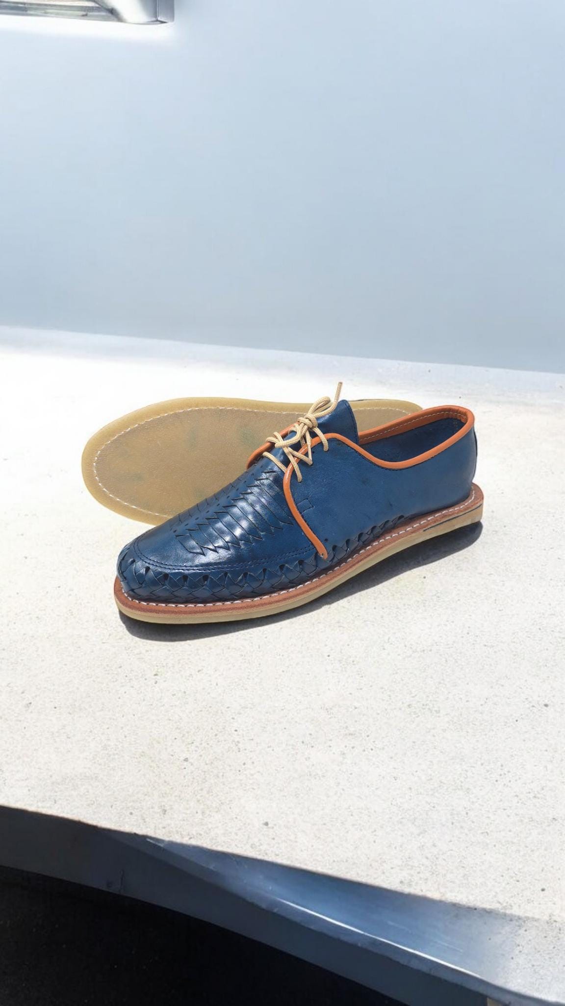 Leather Lace-Up Huaraches | Handmade Mexican Closed-Toe Sandals | Traditional Handmade Men's Shoes