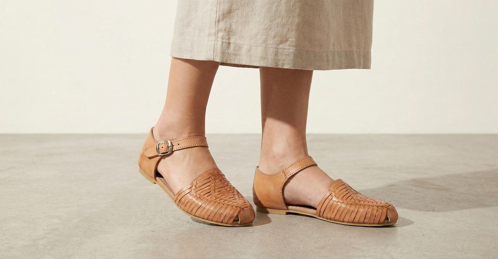 Women's Closed-Toe Huaraches – Honey or Multicolor, Buckle