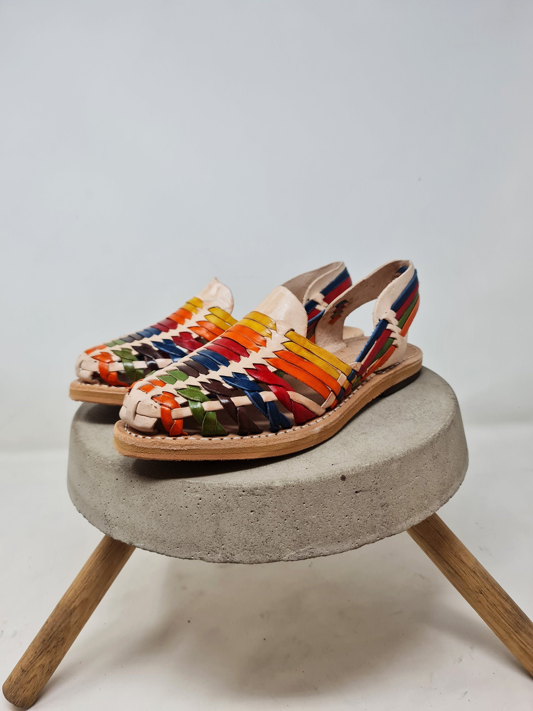 Colorful Mexican Huaraches for Women with Ventilated Design | Shipped from Mexico