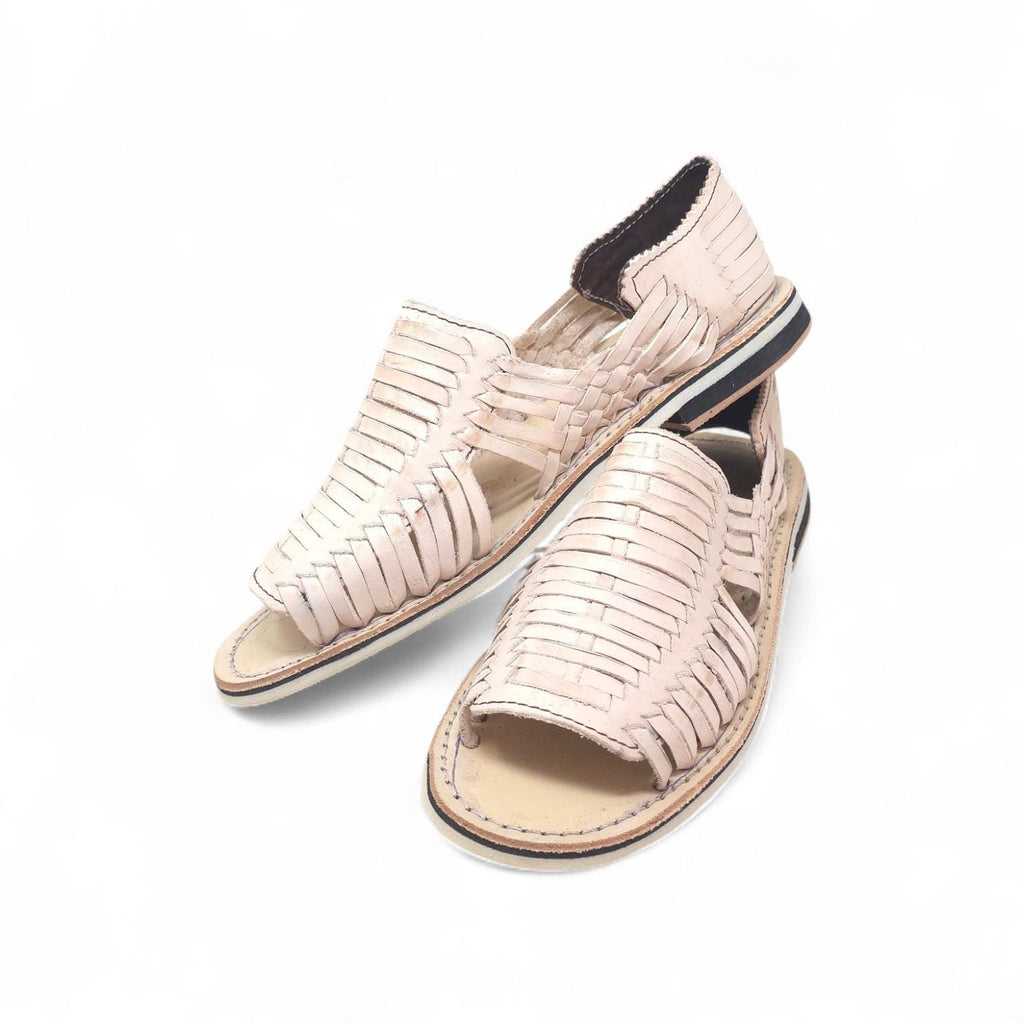 Men's Mexican Huaraches open toe natural genuine leather thin crepe sole made in Mexico