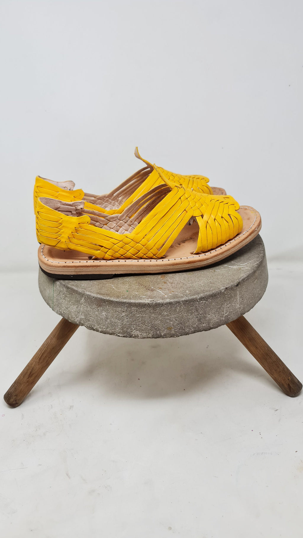 Pachuco Women's Corn Yellow Huaraches - Unique Mexican Style - Artisan Footwear - Direct Shipping from Mexico