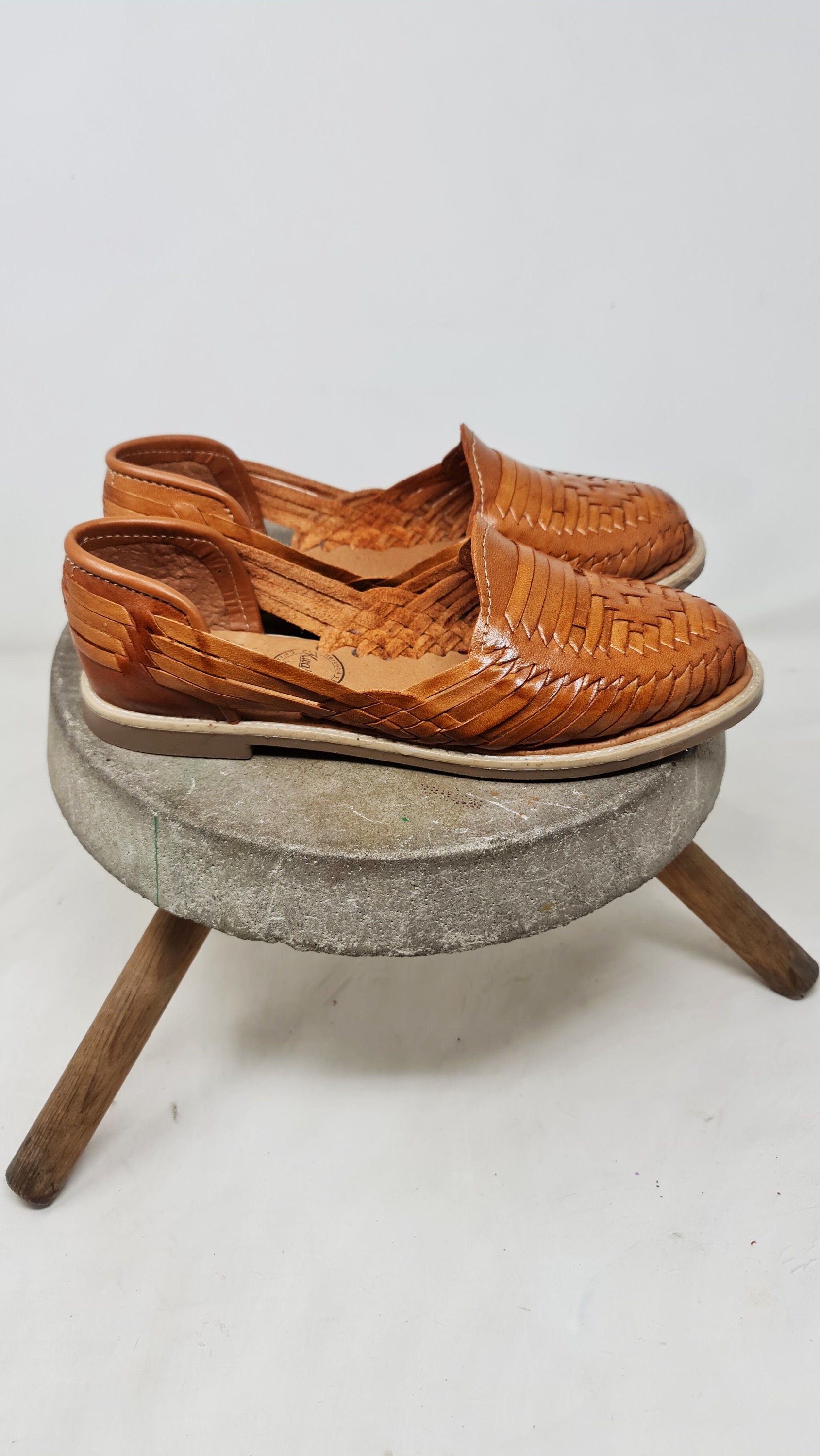 Women's Mexican Huaraches in Walnut Color | Authentic, Comfortable, and Classic | Ships Directly from Mexico