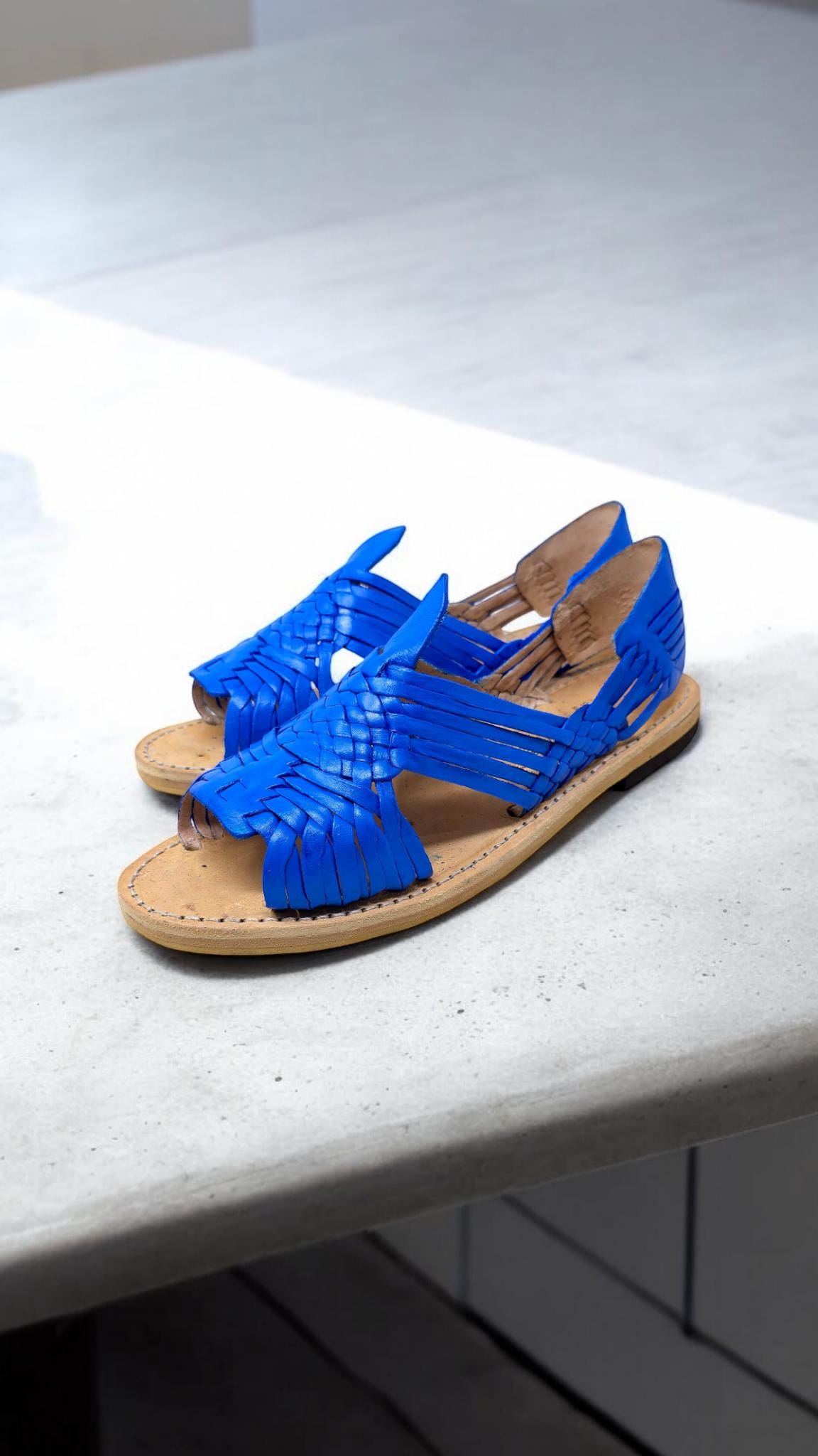 Women's Pachuco huarache sandals, bottom view of the leather sole