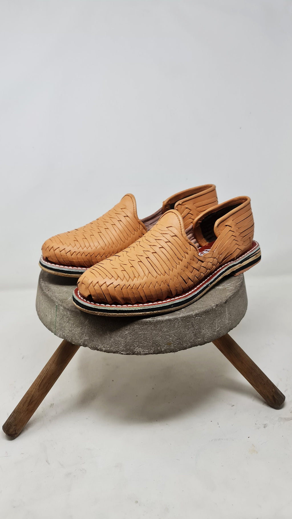 Men's Mexican Huaraches in Vachetta with Leather Sole | Shipped from Mexico