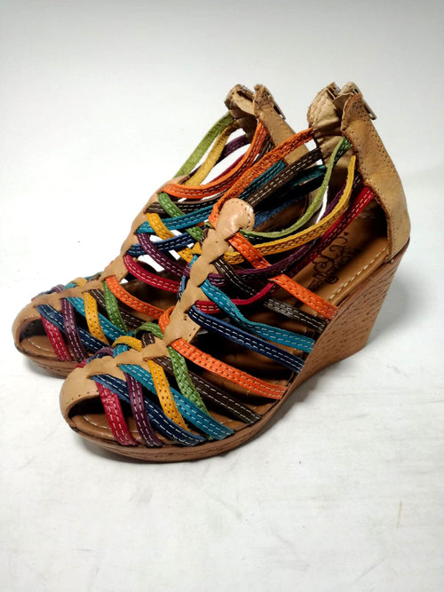 Huaraches altos para mujer – piel, estilo tradicional