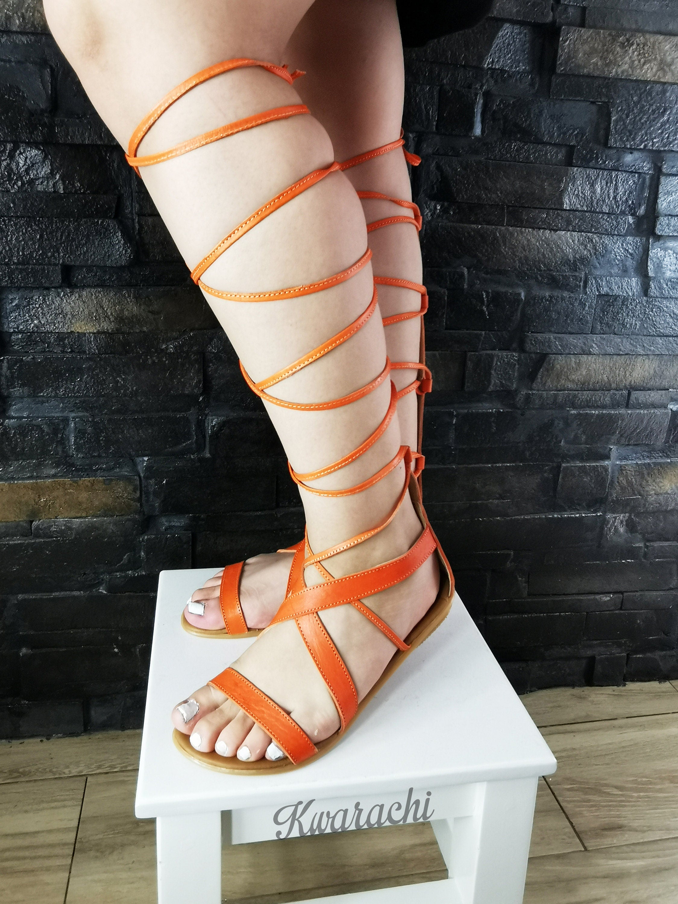 Women's brown ankle-strap huarache sandals