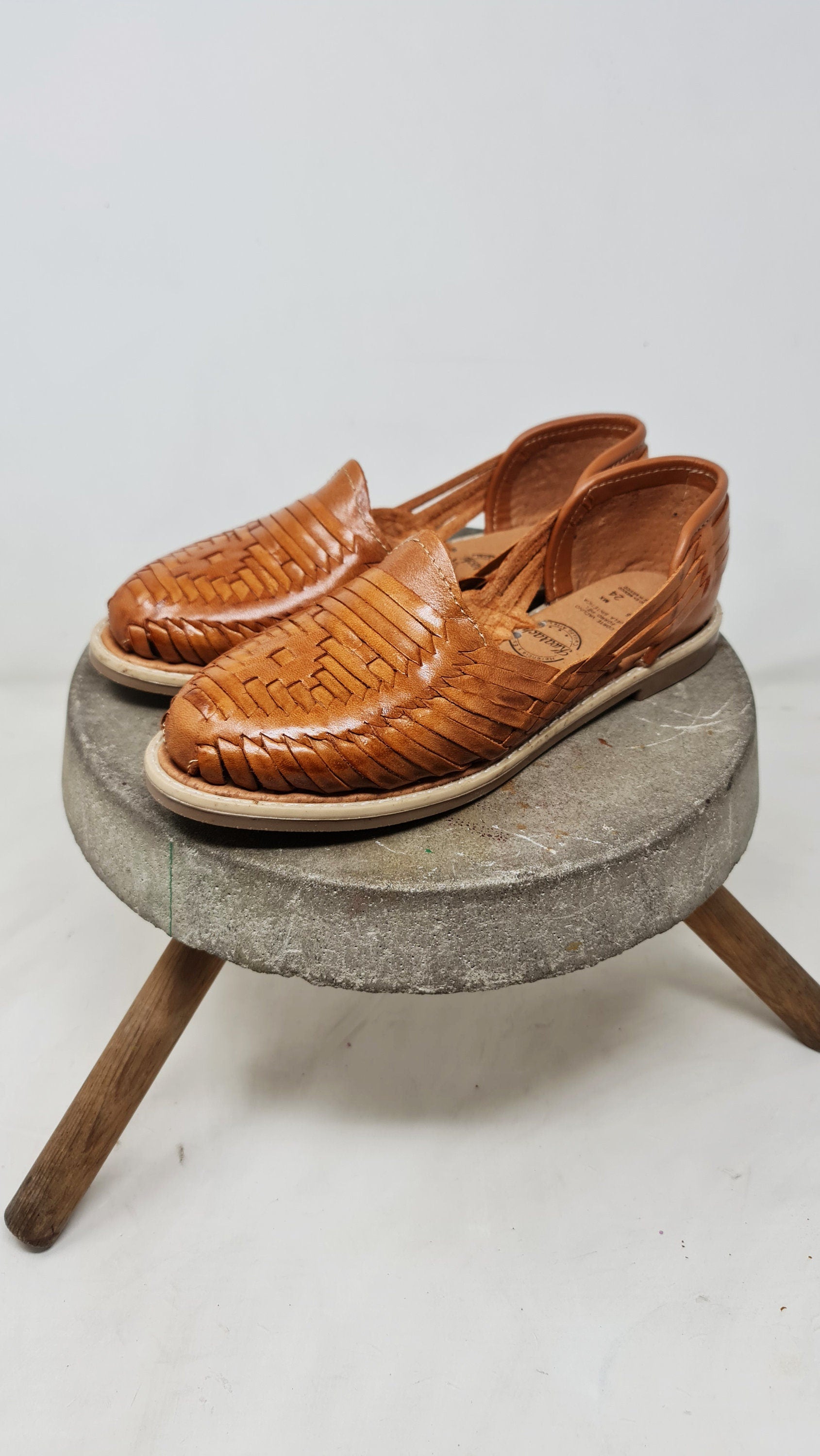 Women's Mexican Huaraches in Walnut Color | Authentic, Comfortable, and Classic | Ships Directly from Mexico