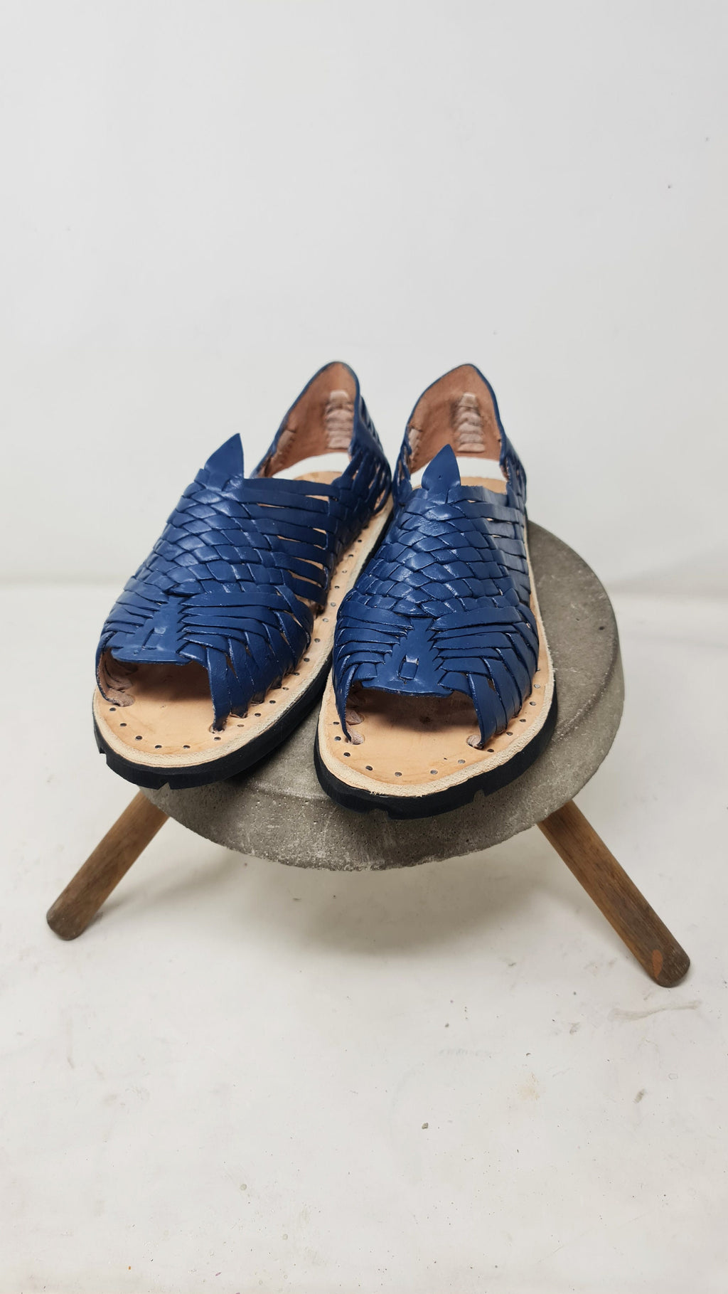 Men's Mexican Huaraches in Squadron Blue with Tire Sole | Shipped from Mexico