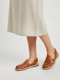 Women's closed-toe Mexican huaraches in brown - Shipping from Mexico