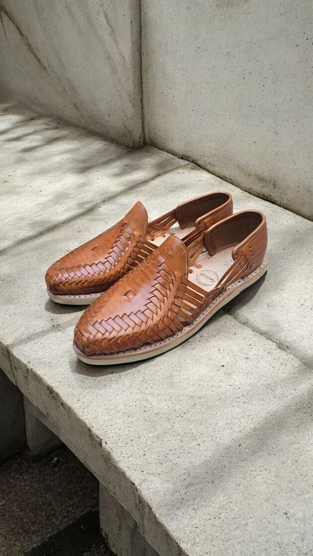 Mexican Huaraches for Men, Walnut color | Boho style for weddings, beach, and smart casual looks