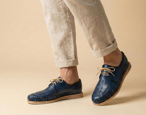 Men's Closed-Toe Lace-Up Mexican Huaraches – Handmade
