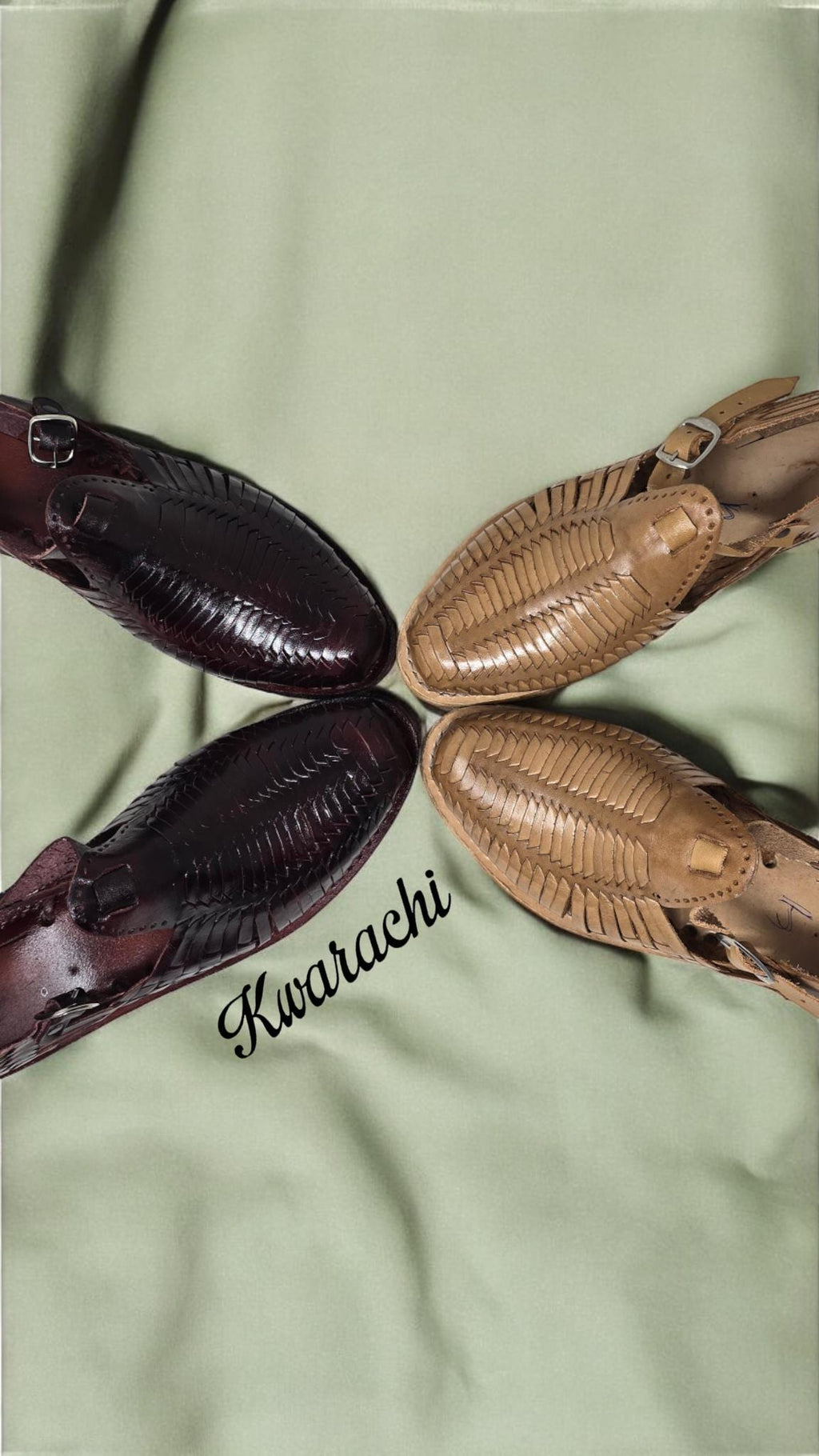 Women's Mexican Huaraches - Handcrafted Leather Sandals in Honey and Dark Red