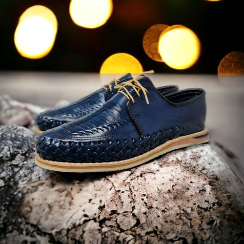 Huaraches cerrados con cordones para hombre – artesanales