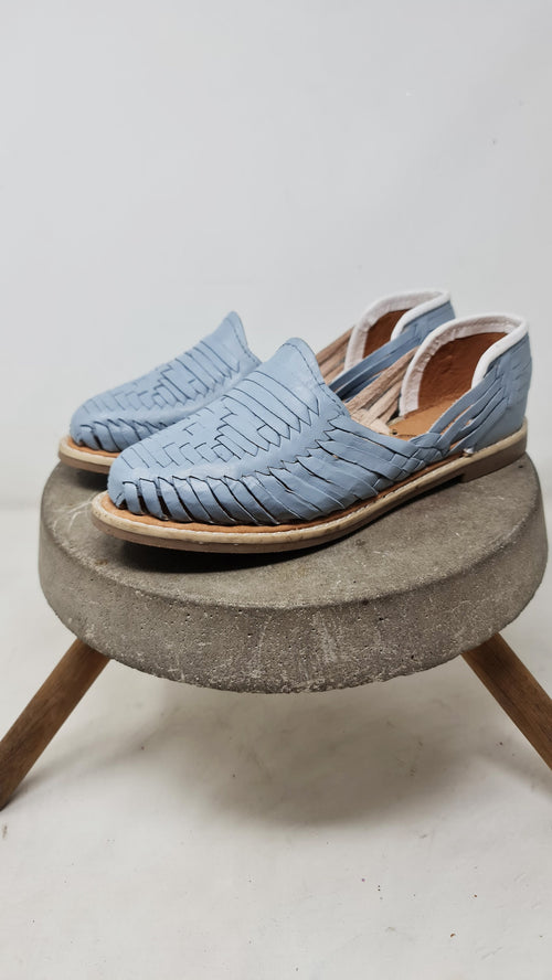 Exclusive Mexican Huaraches for Women in Light Grey, Closed Toe - Authentic, Fresh and Comfortable - Shipped Directly from Mexico