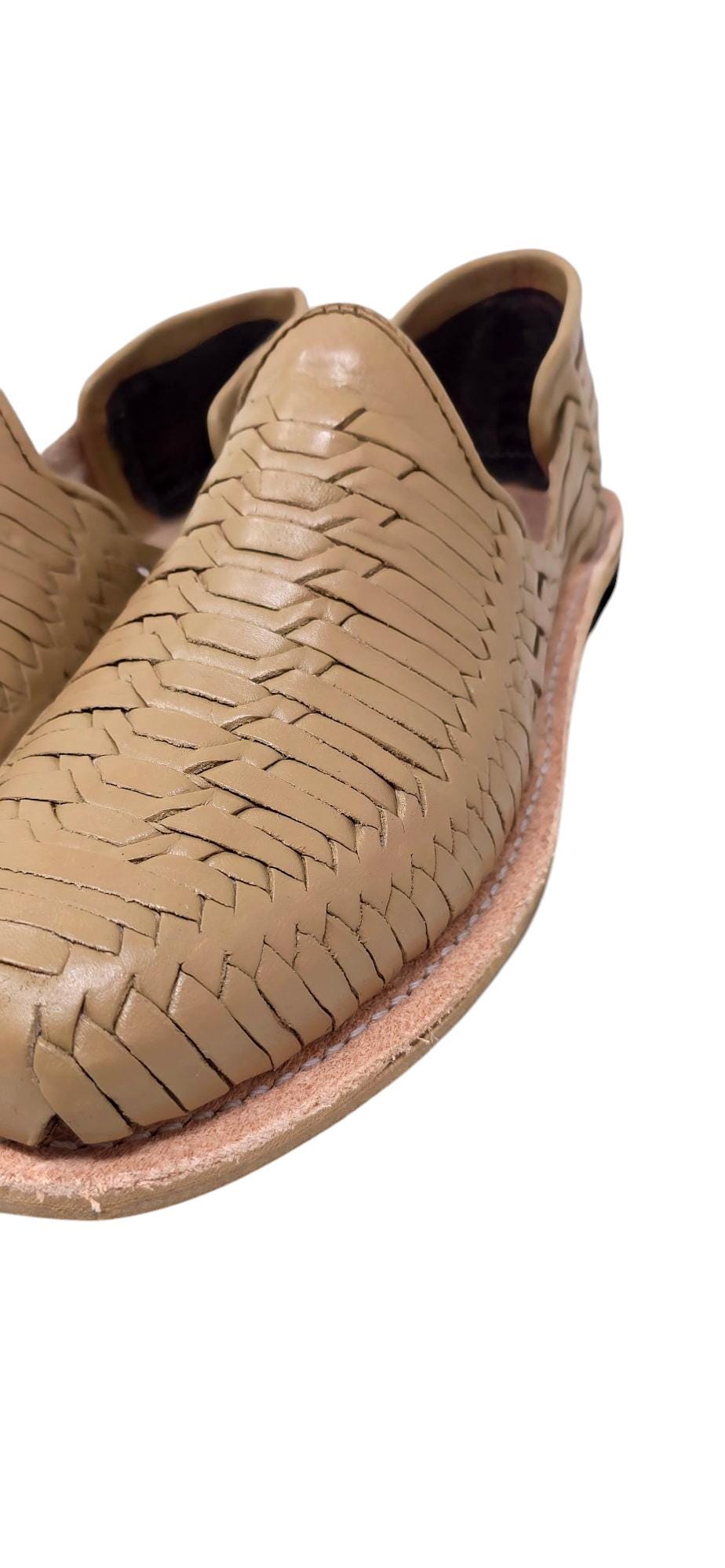 Men's taupe Mexican huaraches – Handmade sandals with leather sole, comfortable and fresh