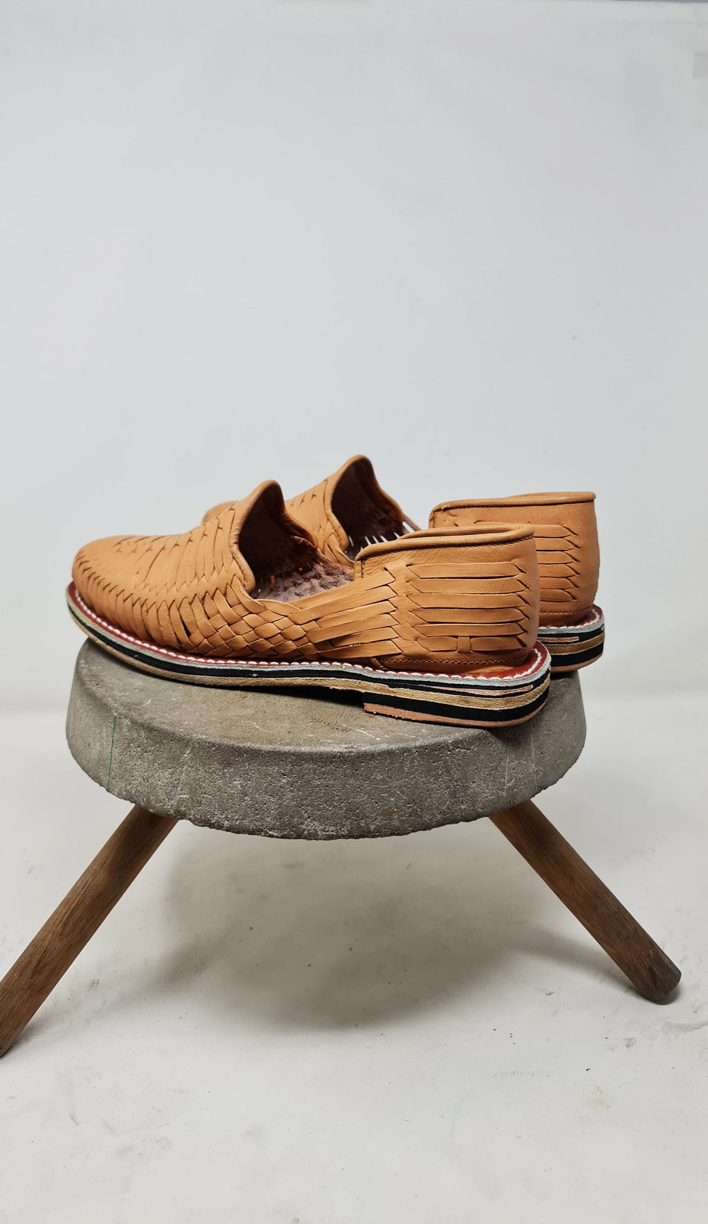 Men's Mexican Huaraches in Vachetta with Leather Sole | Shipped from Mexico