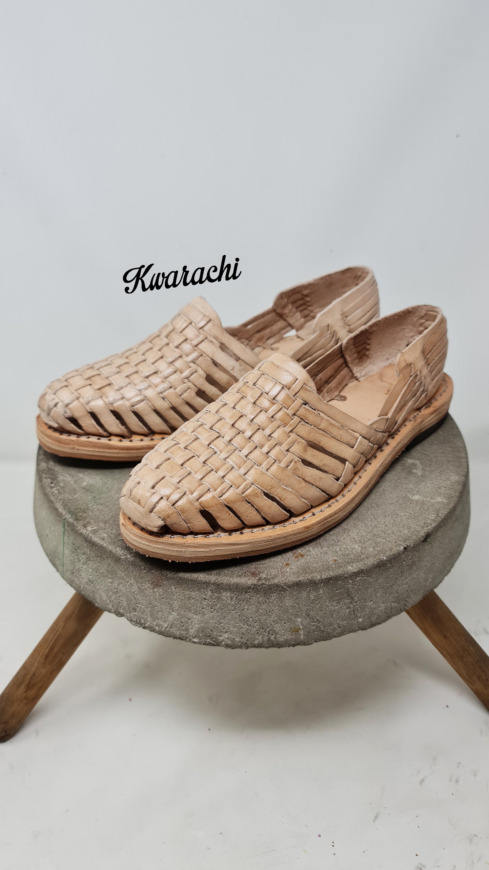 Mexican natural-colored huaraches for women, fresh handmade shoes