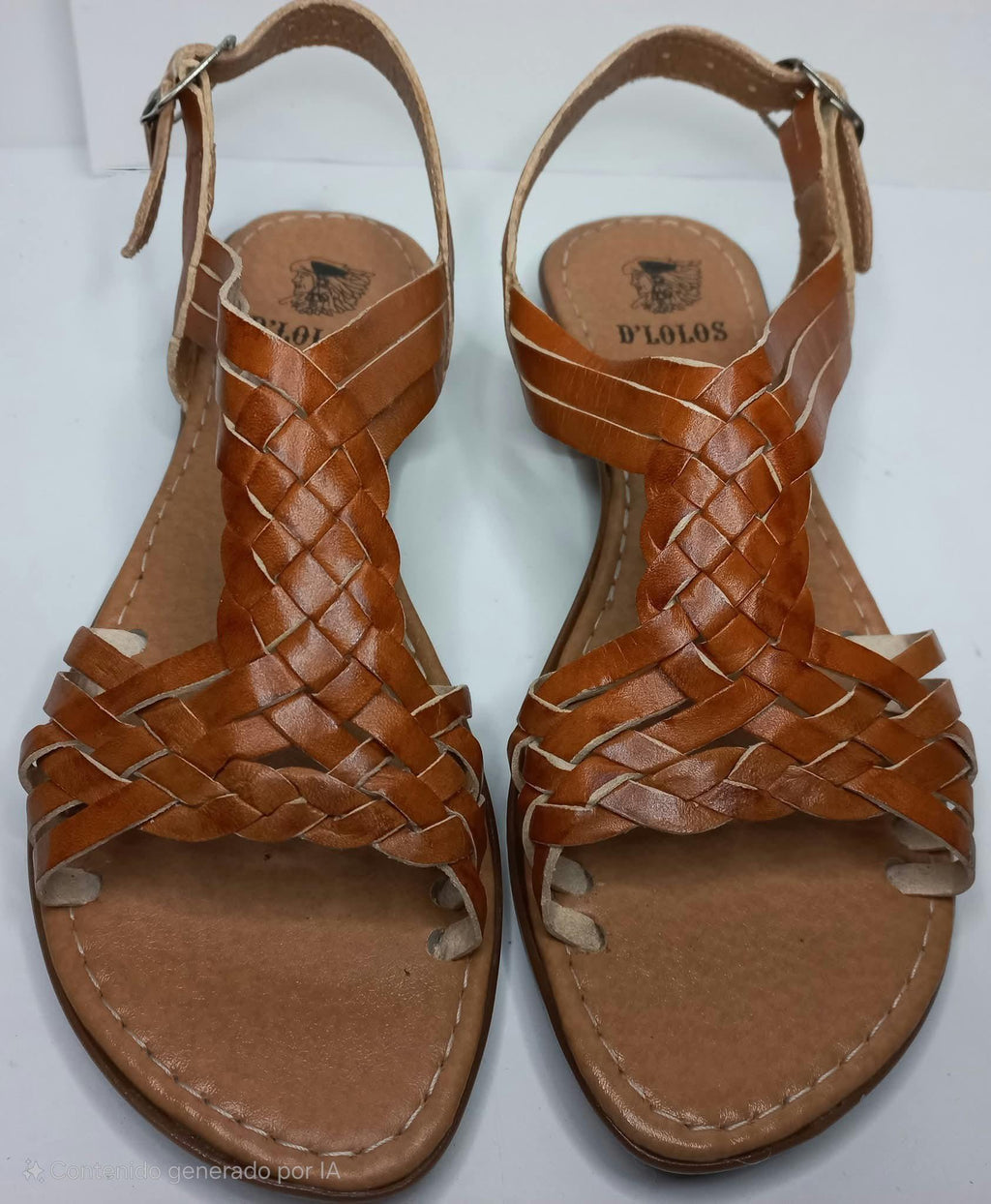 Handmade huaraches for women with ankle strap – Rainbow, honey, or brown colors – Comfortable and fresh – Made in Mexico