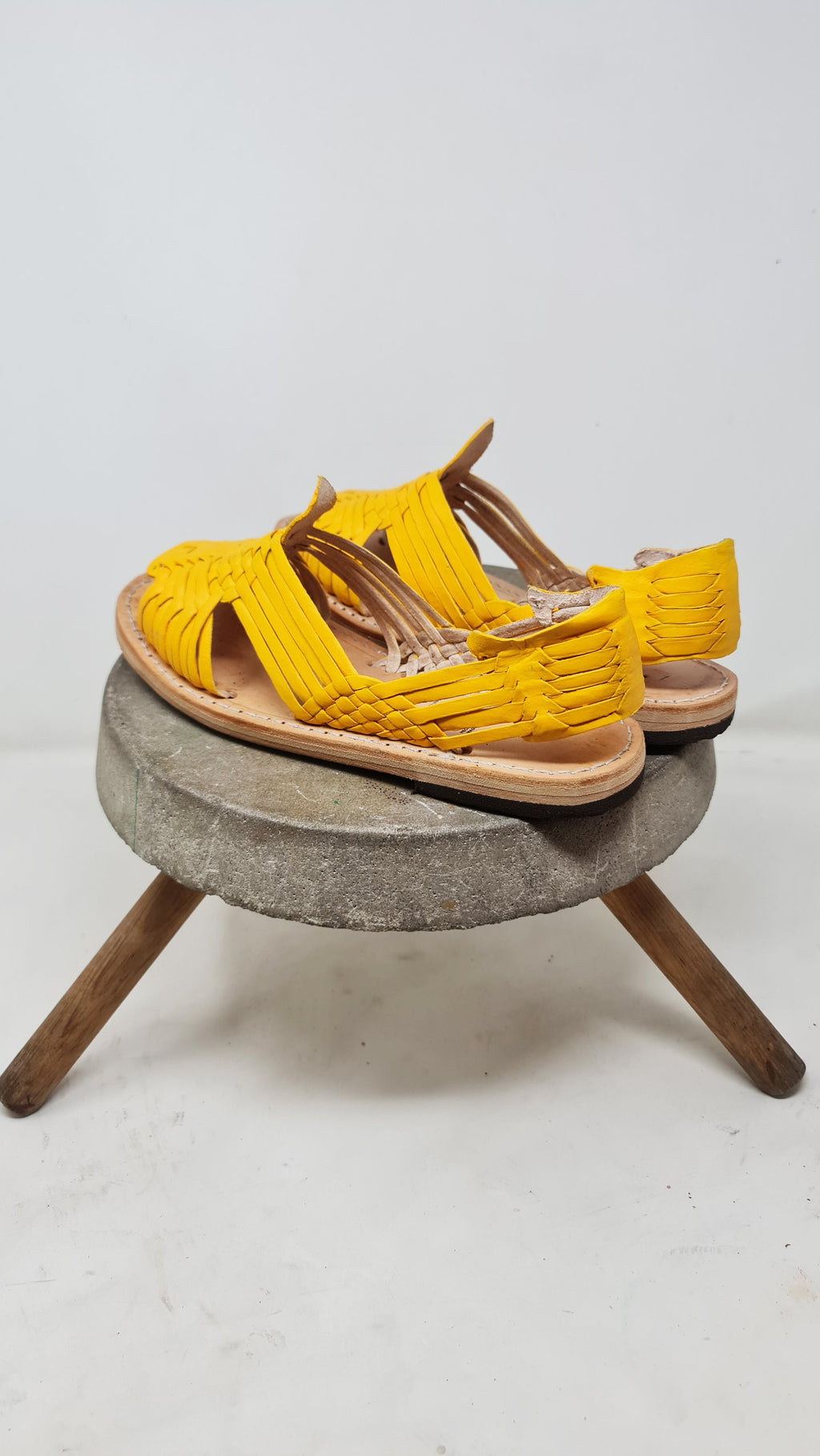 Pachuco Women's Corn Yellow Huaraches - Unique Mexican Style - Artisan Footwear - Direct Shipping from Mexico