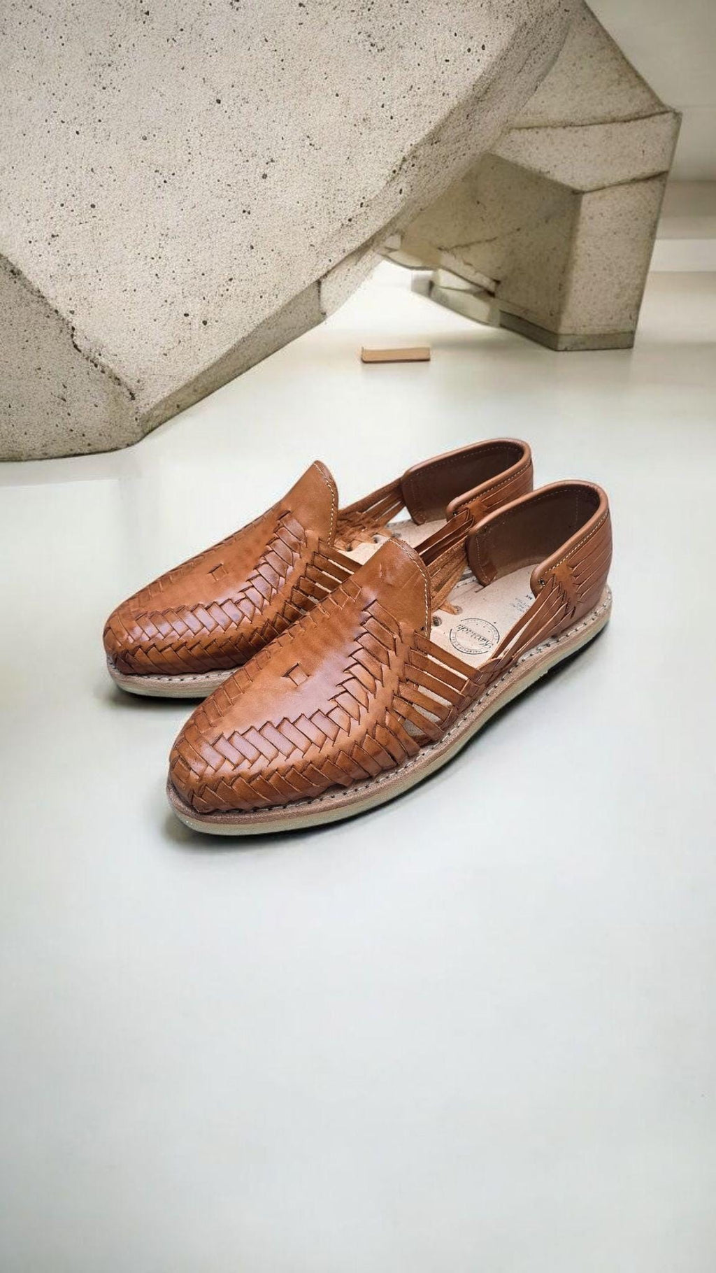 Mexican Huaraches for Men, Walnut color | Boho style for weddings, beach, and smart casual looks
