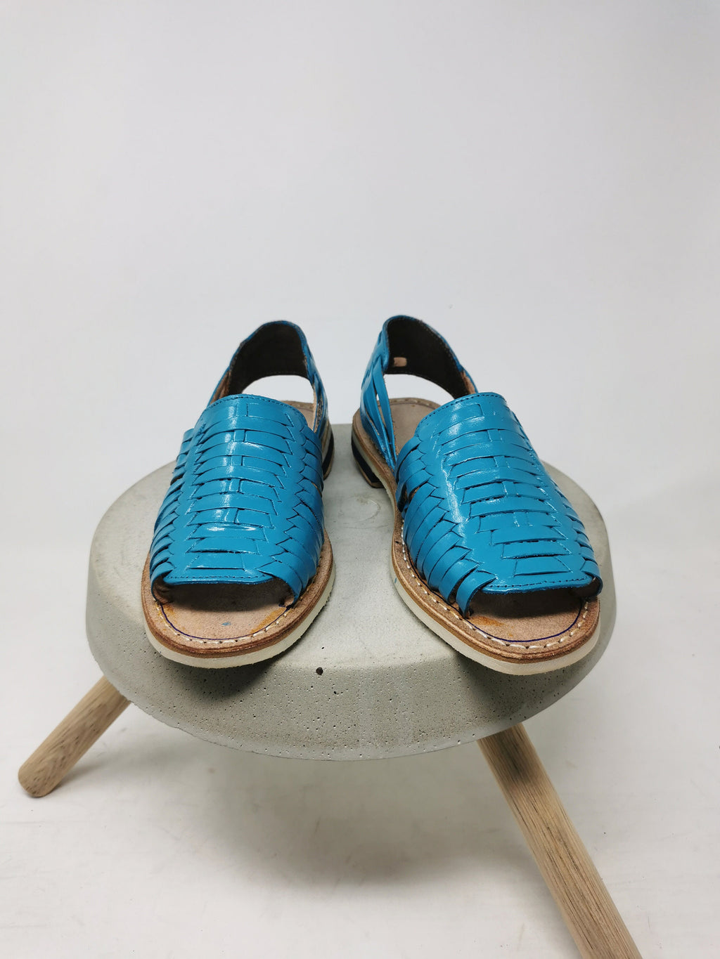 Women's Open-Toe Mexican Huaraches in Blue
