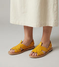 Pachuco Women's Corn Yellow Huaraches - Unique Mexican Style - Artisan Footwear - Direct Shipping from Mexico