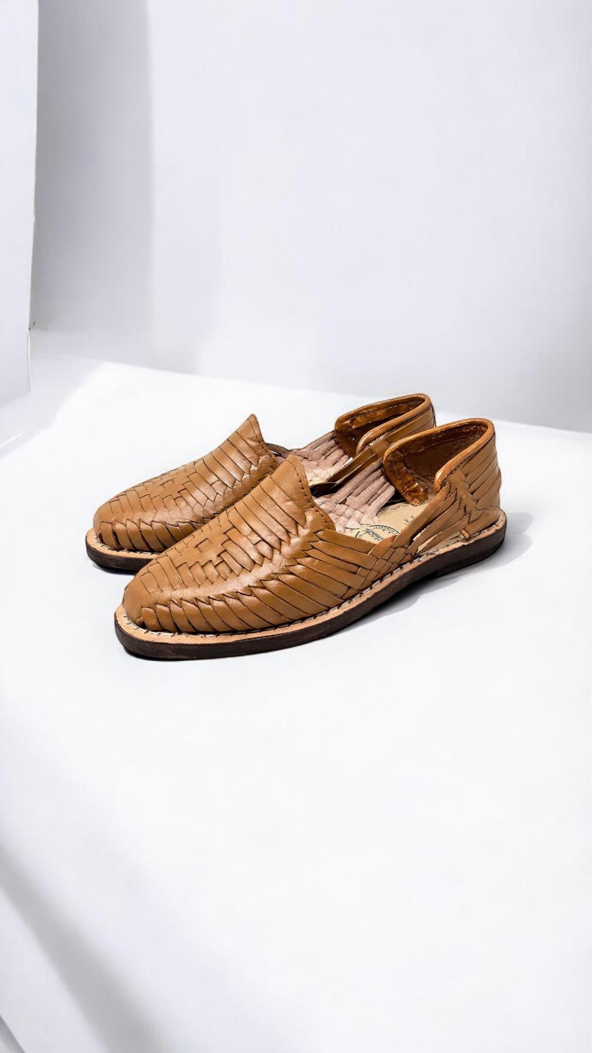 Handmade Leather Huaraches for Women – Neutral Colors: White, Black, Beige, Taupe and Satchel Tan – Mexican Shoes, all sizes