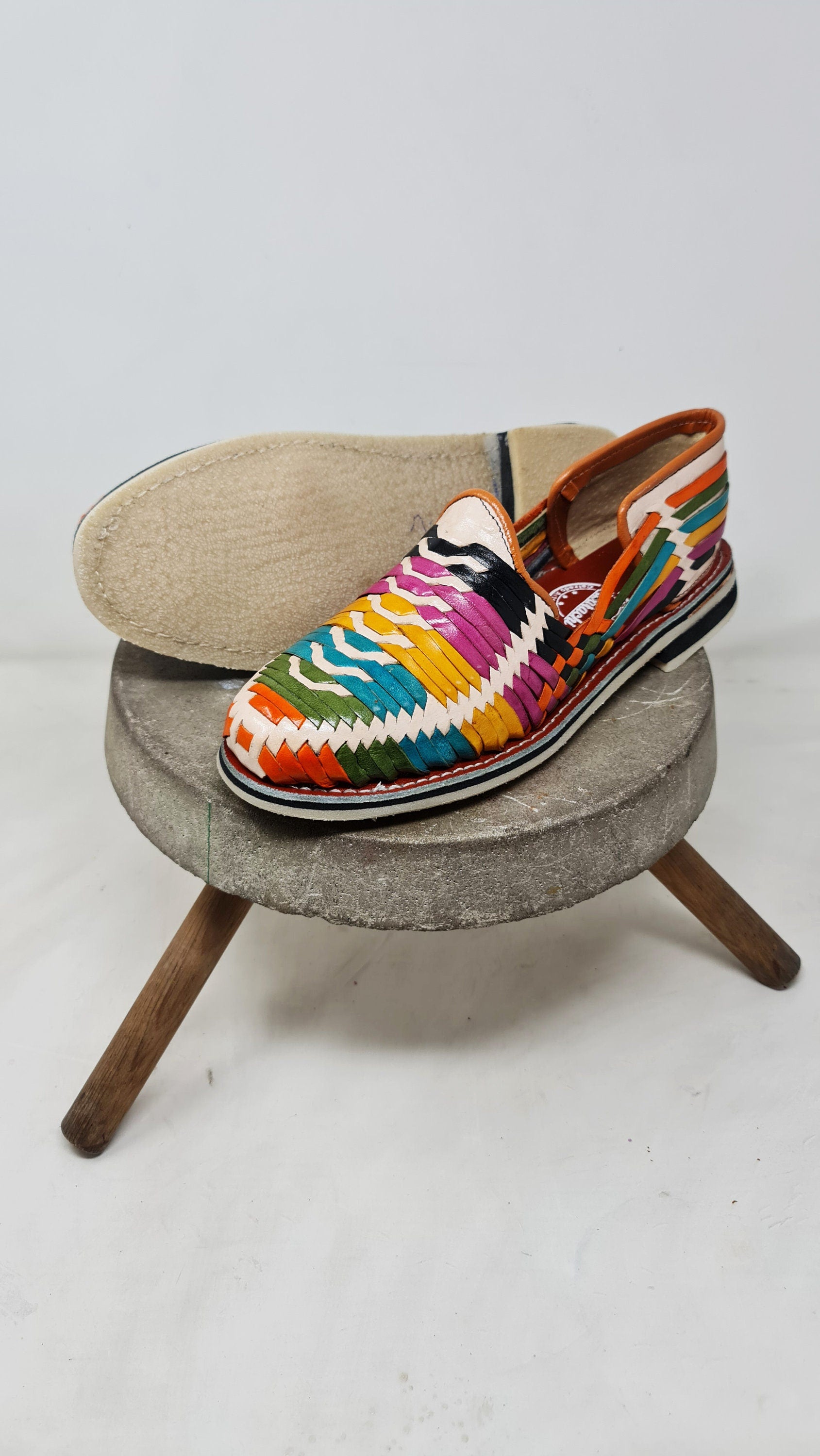 Men's Multicolor Closed-Toe Huaraches | Kwarachi Exclusives | Colorful and Comfortable Design