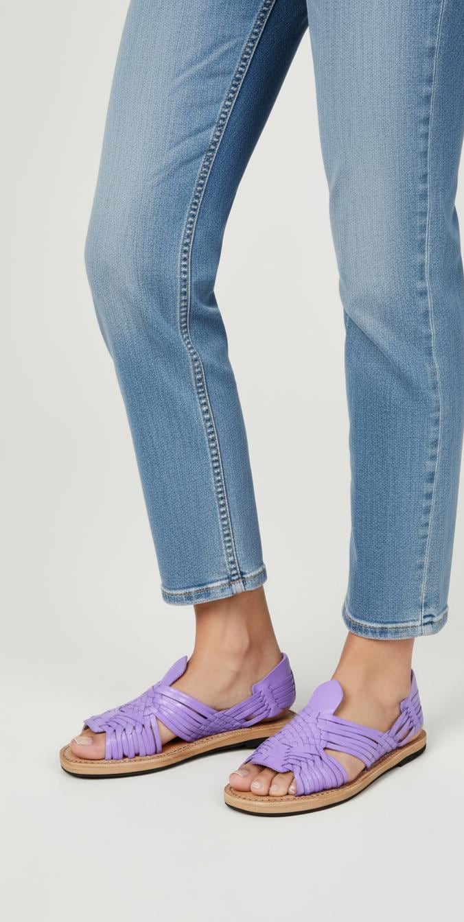 Pachuco Style Mexican Huaraches for Women - Handmade Sandals in 8 Different Colors - Sizes 5-10 US