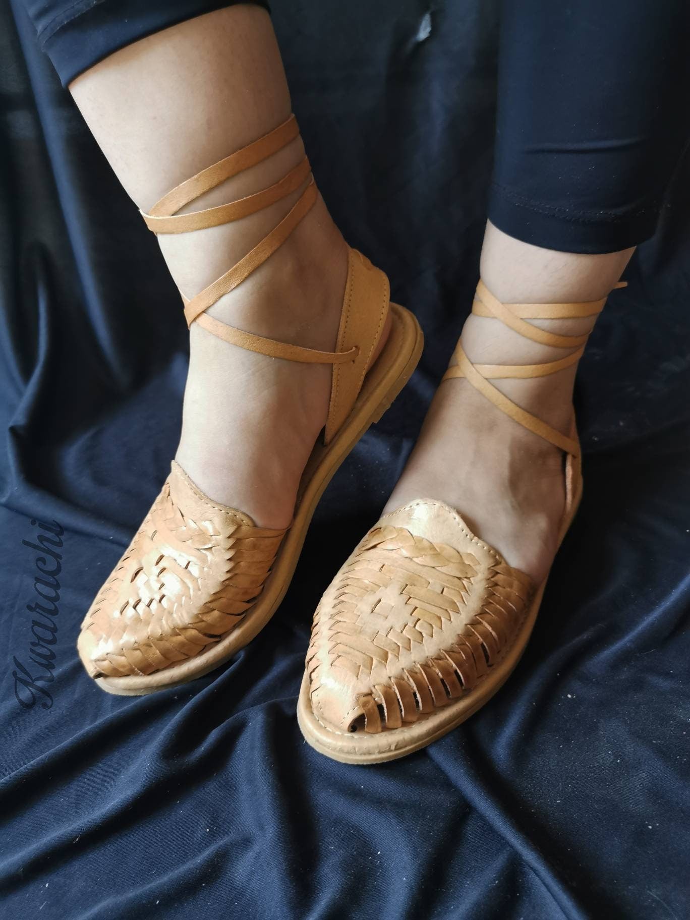 closed huarache sandals for women, Roman-style sandals